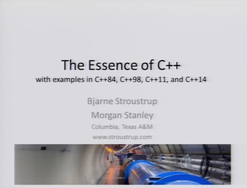 Bjarne Stroustrup - The Essence Of C++